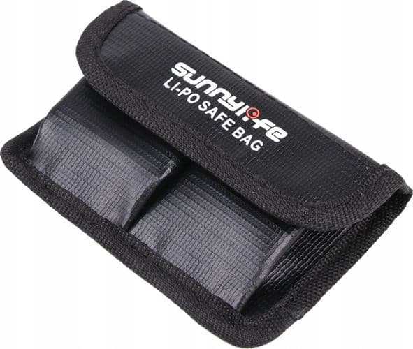 SunnyLife Carrying Case Pouch Cover 2x Battery For Dji Osmo Action Fireproof