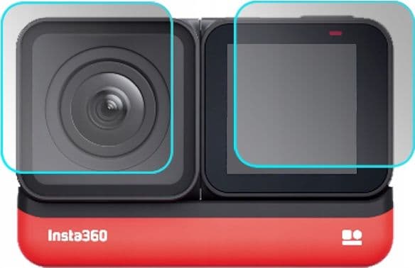SunnyLife 4x LCD-skjermglassbeskytter for Insta360 ONE R 4K Edition