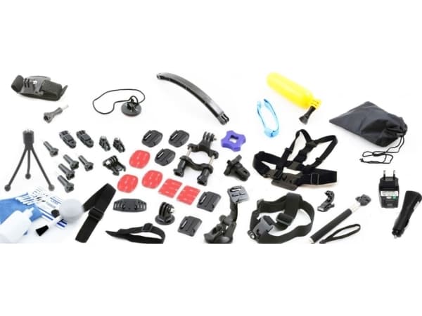 Xrec Large / Lisävarusteet Gopro / Sjcam / Sony Action Cam / Tracer / Goclever / Manta / Overmax / Xiaomi / Aee jne. varten.