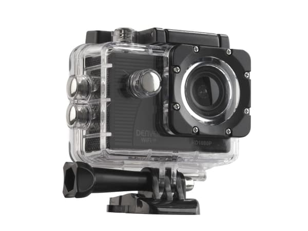 Denver Actionkamera i FHD med Wi-Fi-funktion och skärm på baksidan, Full HD, CMOS, 5 MP, 30 fps, Wi-Fi, 900 mAh