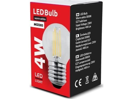 Maclean glödlampa Retro Edison LED E27, 4W 230V (MCE283)