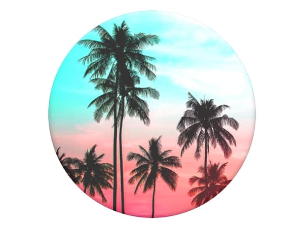 PopSockets Swappable PopGrip - Sormikahva/støtteben for mobiltelefon, tablet - tropisk solnedgang