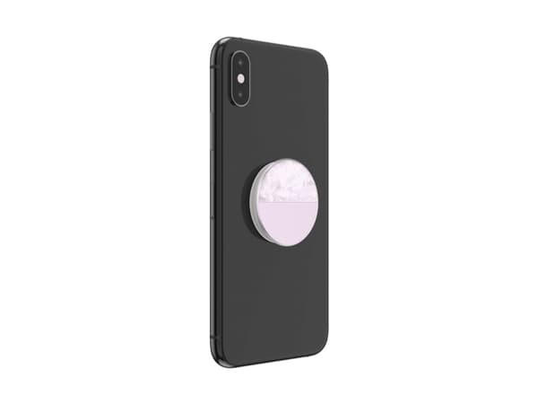 PopSockets PopGrip - Fingergrepp/vikbart ställ för mobiltelefon - Glam Inlay Acetate Lilac