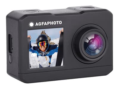 AgfaPhoto Camera Agfa Ac7000 Sports Camera 2.7k 16MP Wifi 2x Lcd Accessories