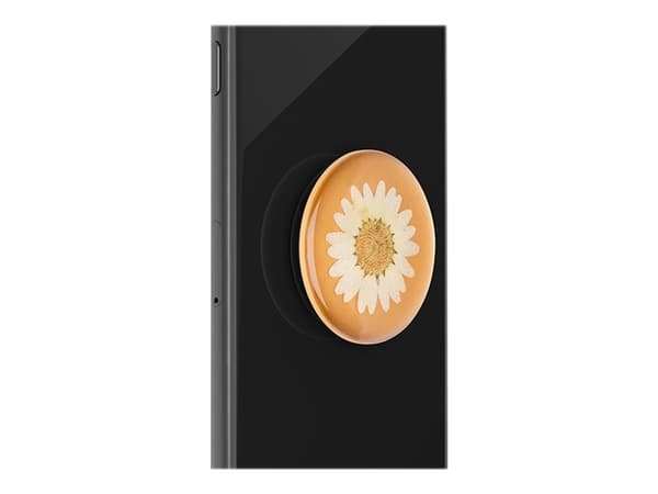 PopSockets Swappable PopGrip - Fingergrep/stativ for mobiltelefon, nettbrett - Pressed Flower White Daisy
