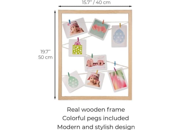 Ramka Victoria Collection Photo frame Milano 40x50 Polaroid, natural