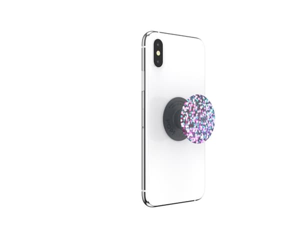 PopSockets PopGrip Basic - Fingergrepp/vikbart ställ för mobiltelefon - universell - Unicorn Bokeh