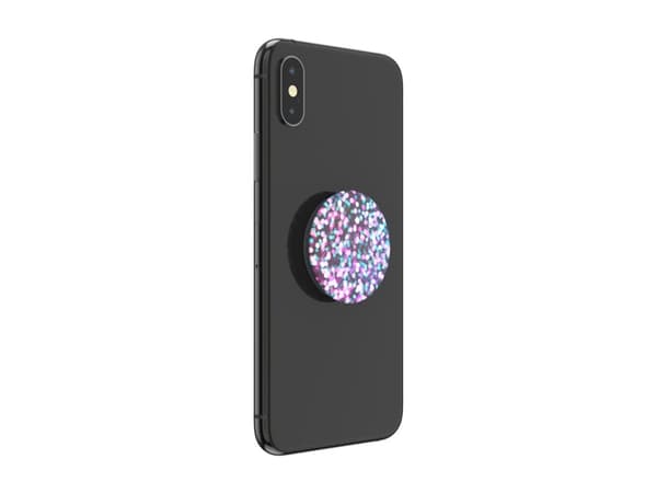 PopSockets PopGrip Basic - Fingergrepp/vikbart ställ för mobiltelefon - universell - Unicorn Bokeh
