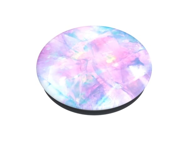 PopSockets PopGrip Basic - Fingergrep/stativ for mobiltelefon - Crystal Opal