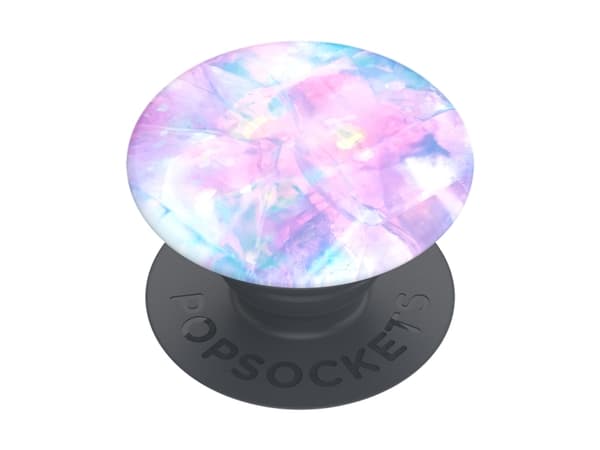 PopSockets PopGrip Basic - Fingergrep/stativ for mobiltelefon - Crystal Opal