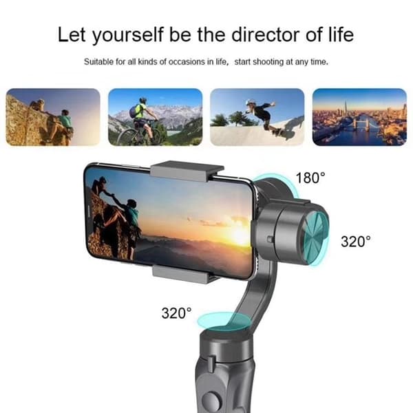 H4 Gimbal Stabilisator till Smartphone & GoPro