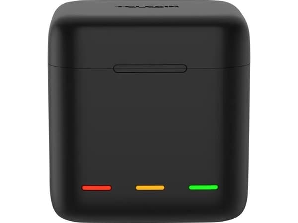 Telesin Usb laturi 3x akku Gopro Hero 9 Musta