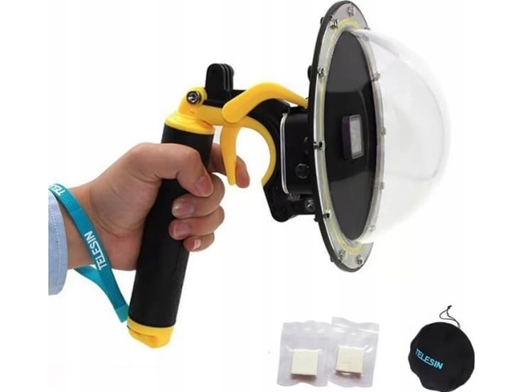 Telesin Cover Water Shade Dome Port Telesin Gopro Hero 8 Black