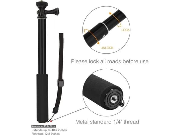 Selfie stick Tech-Protect Tech-protect Monopad & Selfie Stick GoPro Hero Black