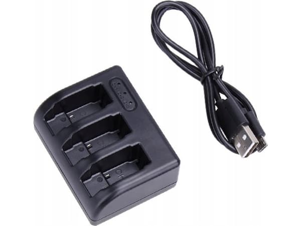 Xrec Camera Charger Charger For 3x Battery/Ahdbt-501 Battery For Gopro Hero 5 Black