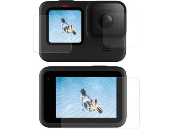 Herdet glass for skjerm og telesin-objektiv for GoPro Hero 9 / Hero 10 / Hero 11 (GP-FLM-901)