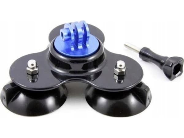 Xrec 3d Holder - 3x Suction Cup For Gopro Hero 7 6 5 4 3+ 3 2 1