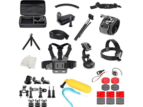 Hurtel Set of 50 in 1 accessories for GoPro SJCAM sports cameras
