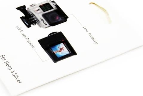 Xrec dekker 2-i-1-objektiv + LCD-skjerm for Gopro Hero 4
