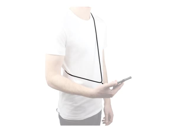 Mobilis - Festesnor for beskyttelsesdeksel til mobiltelefon - universell, avtakbar - svart