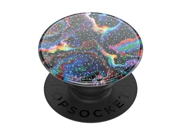 PopSockets Glitter Rainbow Void, Grep, Flerfarget, Universell, 1 stykker, 38,8 mm, 38,8 mm