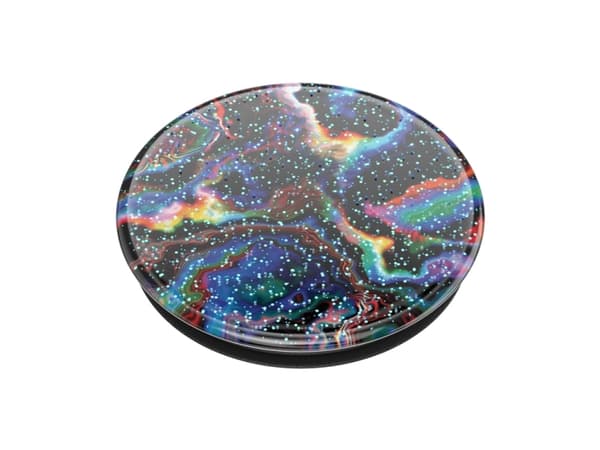 PopSockets Glitter Rainbow Void, Grep, Flerfarget, Universell, 1 stykker, 38,8 mm, 38,8 mm