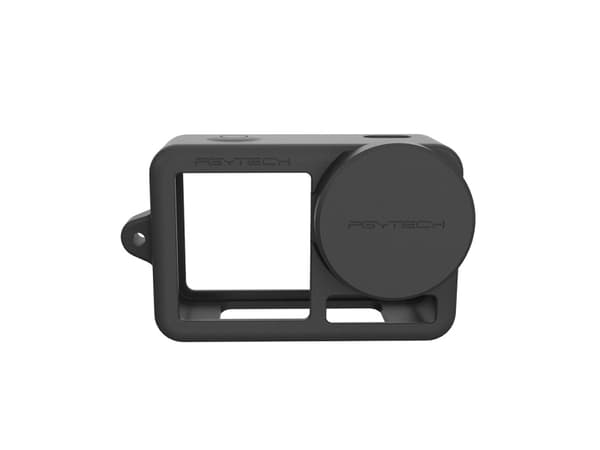 PGYTECH - Taske til actionkamera - silicagel - sort - for DJI Osmo Action 3, Osmo Action 3 Adventure Combo-paketti
