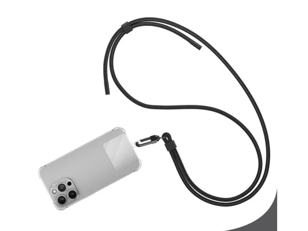 4smarts 540489, Nakkestropp, Sort, Metall, Resirkulert plast, Universell, Plast, 1 stykker