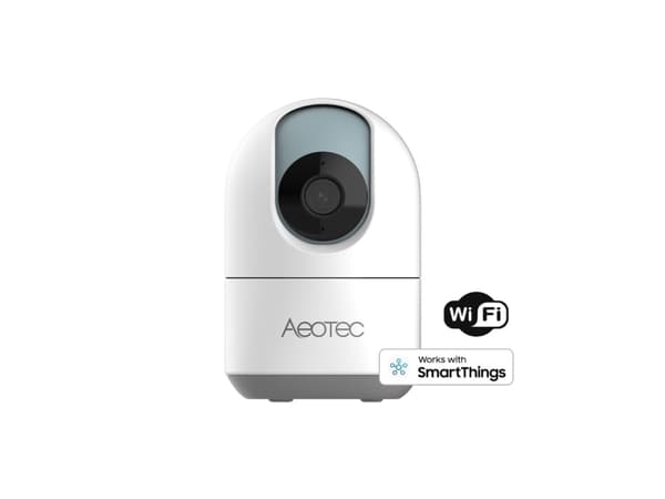 Aeotec Cam 360 - Nettverksovervåkingskamera - innendørs - farge - 1920 x 1080 - lyd - trådløs - Wi-Fi - H.264 - DC 5 V