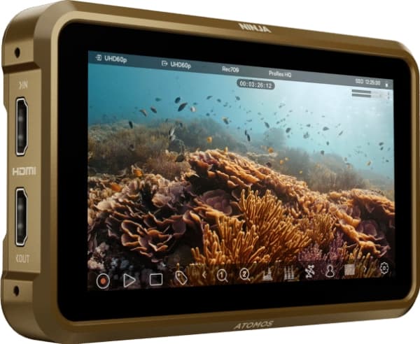 Atomos Ninja, 13,2 cm (5.2"), 1920 x 1080 pixlar, IPS, Flerpunktsberöring, Kapacitiv, 427 ppi