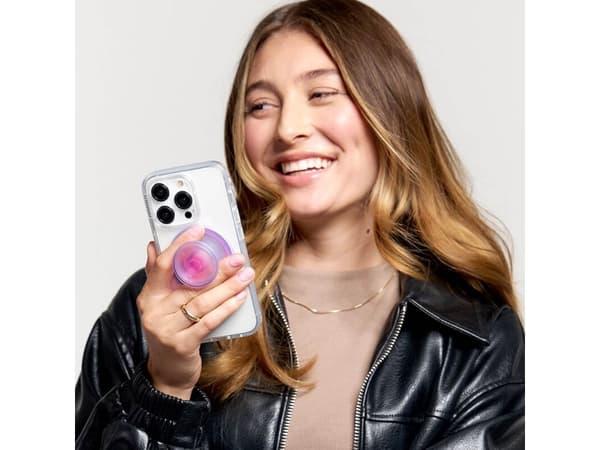 PopSockets Aura, Grepp, Rosa, Lila, Inget mönster, Apple, iPhone 12+, 1 styck