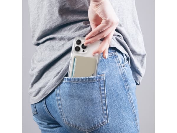 Speck ClickLock Wallet For MagSafe - Magneettinen MagSafe-lompakko (Pale Oak)
