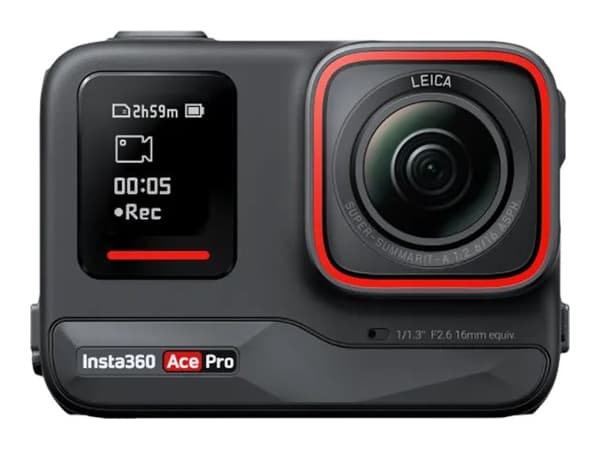 Insta360 Ace Pro, 8K Ultra HD, 48 MP, 240 fps, Wi-Fi, Bluetooth, 1650 mAh musta