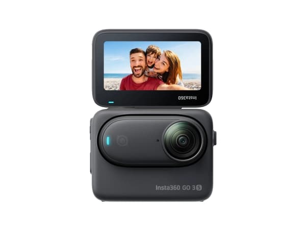Insta360 Go 3S - Standard Bundle - aktionkamera - 4 K / 30 fps - blixt 128 GB - Bluetooth, Wi-Fi - undervatten upp till 10 m - midnattssvart