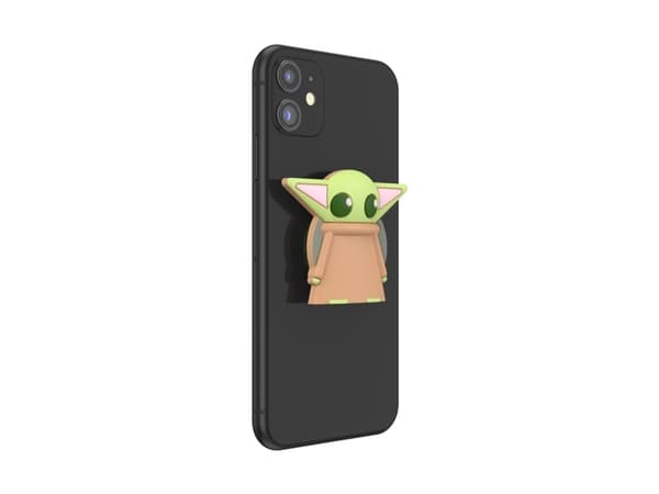 PopSockets Star Wars Mandalorian - PopOut Grogu, Grep, Lysebrun, Lysegrønn, Metall, Universell, 1 stykker