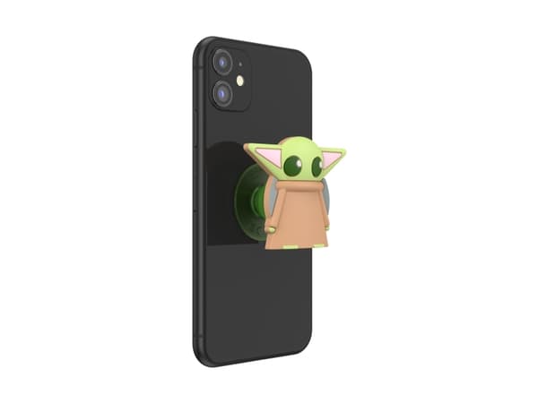 PopSockets Star Wars Mandalorian - PopOut Grogu, Grep, Lysebrun, Lysegrønn, Metall, Universell, 1 stykker