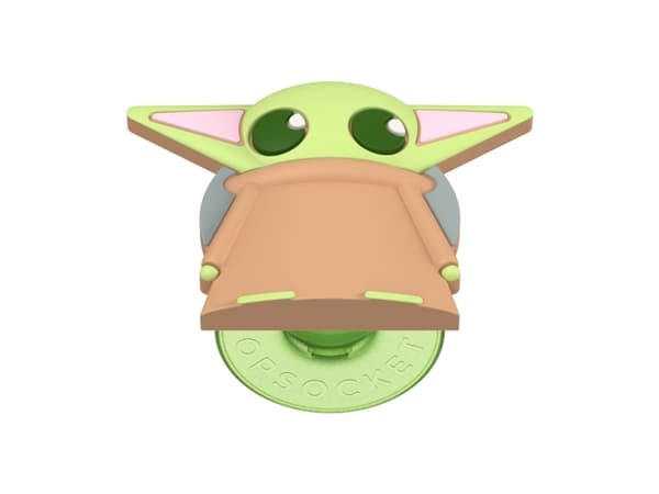PopSockets Star Wars Mandalorian - PopOut Grogu, Grep, Lysebrun, Lysegrønn, Metall, Universell, 1 stykker