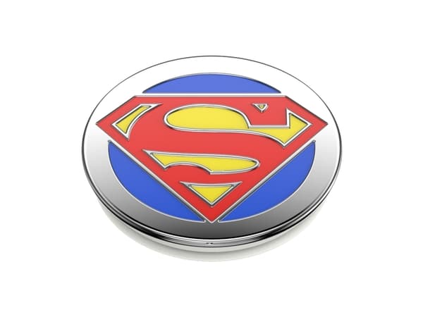 PopSockets Enamel Superman, Grep, Blå, Gult, Rød, Metall, Universell, 38,8 mm, 38,8 mm
