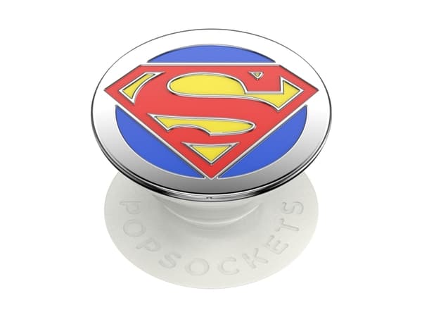 PopSockets Enamel Superman, Grep, Blå, Gult, Rød, Metall, Universell, 38,8 mm, 38,8 mm