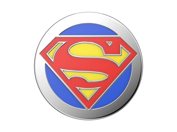PopSockets Enamel Superman, Grep, Blå, Gult, Rød, Metall, Universell, 38,8 mm, 38,8 mm