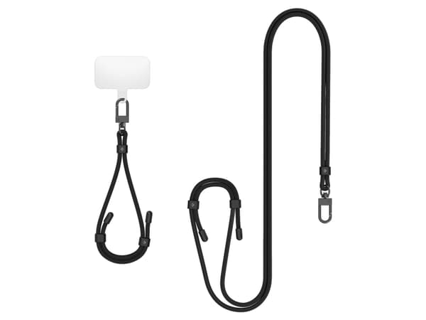 Spigen AFA06259, Strop / Belte, Sort, Stoff, Plast, Universell, 2 stykker