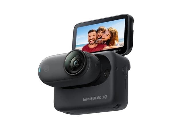 Insta360 Go 3S - Standard Bundle - aktionkamera - 4 K / 30 fps - blixt 64 GB - Bluetooth, Wi-Fi - undervatten upp till 10 m - midnattssvart