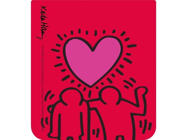 Samsung GP-TOF731SBC - Keith Haring - insert for beskyttelsesdeksel til mobiltelefon - Love - mørk rød - for Galaxy Z Flip5