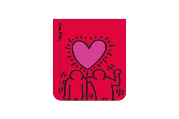 Samsung GP-TOF731SBC - Keith Haring - insert for beskyttelsesdeksel til mobiltelefon - Love - mørk rød - for Galaxy Z Flip5