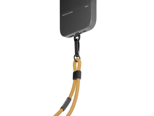 Native Union SLING-UNI-KFT-RP2, Strop / Belte, Gult, Metall, Polyetylentereftalat (PET), Resirkulert polyester, Termoplastisk polyuretan (TPU), Unive