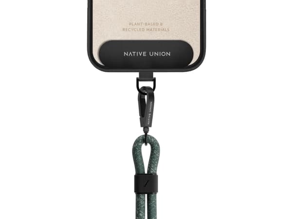 Native Union SLING-WRI-GRN-RP2, Strop / Belte, Grønn, Metall, Polyetylentereftalat (PET), Resirkulert polyester, Termoplastisk polyuretan (TPU), Univ
