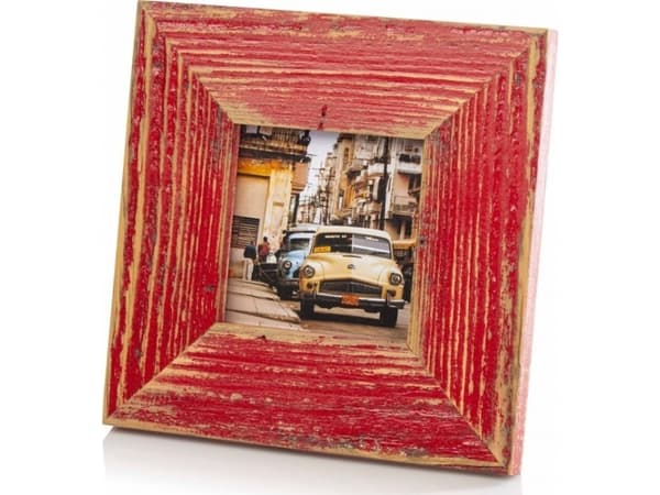Ramka Victoria Collection Photo frame Bad Disain 10x10 5cm, red