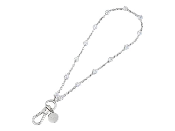 Case-Mate Kate Spade New York Universal Telefon Charm Armband - Universal Telefon Nyckelband (Dazzle Chain Silver)