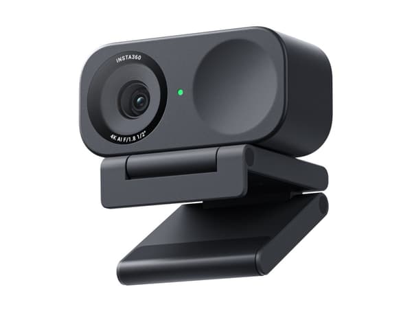 Insta360 Link 2C - Webbkamera - panorering / lutning - färg - 4096 x 2160 - ljud - H.264, MJPEG - DC 5 V Svart