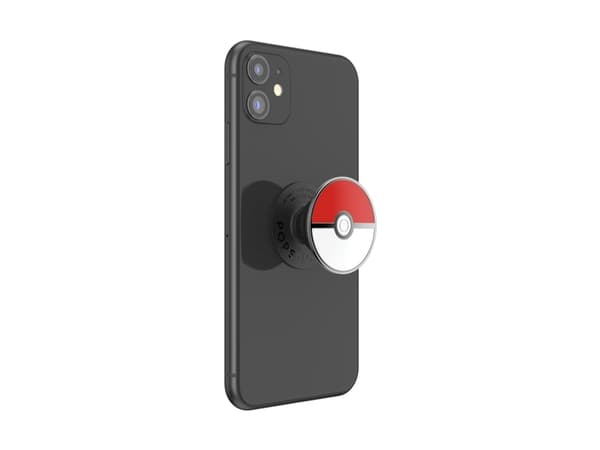 PopSockets Pokémon - Pokéball Enamel, Grepp, Röd, Svart, Vit, Metall, Universal, 1 styck, 38,8 mm
